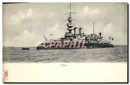 Ansichtskarte AK Bateau Guerre Le Valmy cuirasse garde cotes