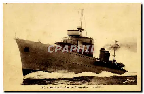 Cartes postales Bateau Guerre Le Valmy cuirasse garde cotes