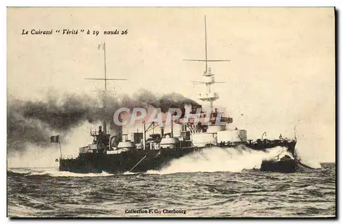 Cartes postales Bateau Guerre Cuirasse Verite