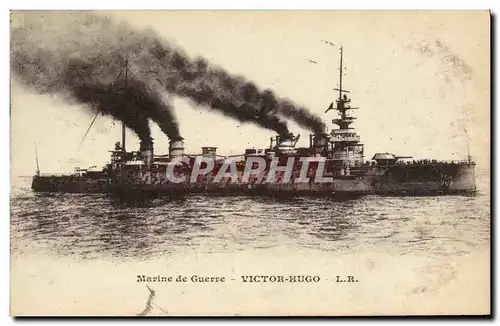 Cartes postales Bateau Guerre Croiseur Cuirasse Victor Hugo