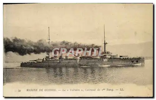 Cartes postales Bateau Guerre Voltaire Cuirasse de 1er rang