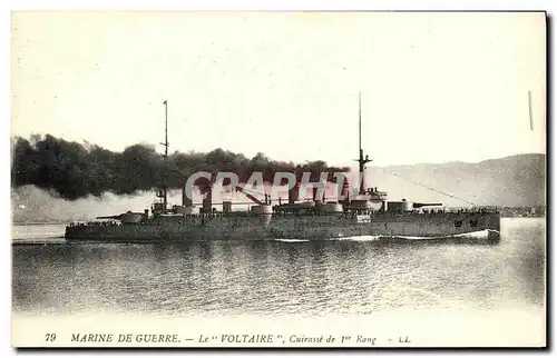 Ansichtskarte AK Bateau Guerre Dreadnoughts Voltaire Cuirasse de 1er rang