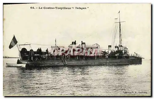 Ansichtskarte AK Bateau Guerre Contre torpilleur Yatagan