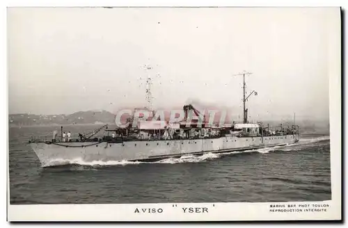 Cartes postales moderne Bateau Guerre Aviso Yser