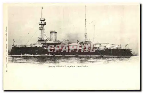 Cartes postales Bateau Guerre Formidable