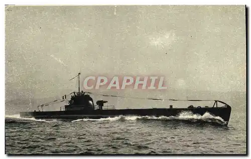 Cartes postales Bateau Guerre Sous marin Aurore