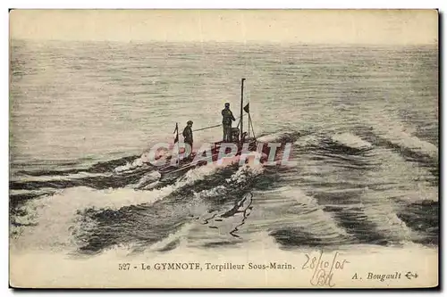 Ansichtskarte AK Bateau Guerre Le Gymnote Bateau Sous marin