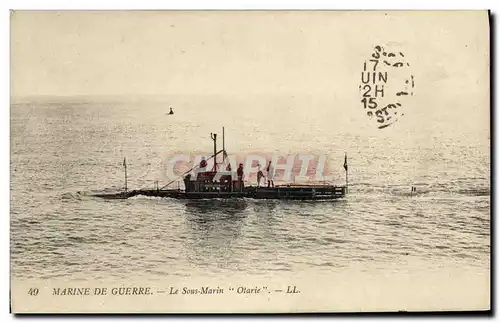 Cartes postales moderne Bateau Guerre Sous marin Otarie