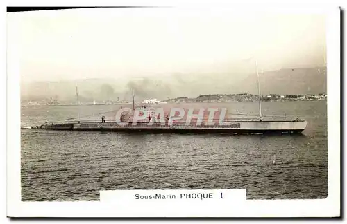 Cartes postales Bateau Guerre Sous marin Phoque