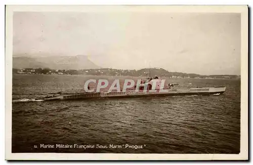 Cartes postales Bateau Guerre Sous marin Phoque