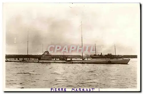 Ansichtskarte AK Bateau Guerre Le sous marin Pierre Marrast