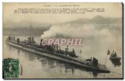 Cartes postales Bateau Guerre Calais La catastrophe du Plubiose