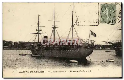 Cartes postales Bateau l Armorique Ecole des mousses