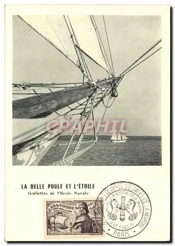 Cartes postales moderne Bateau La belle poule Goelettes de l ecole navale