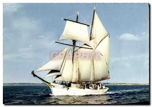 Cartes postales moderne Bateau Goelette d instruction de la Marine natioanle Belle Poule