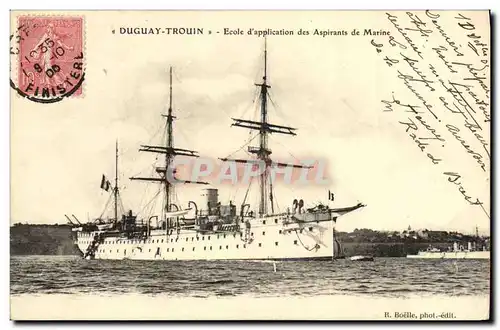 Ansichtskarte AK Bateau Guerre Duguay TRouin Ecole d application des aspirants de Marine