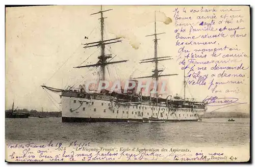 Cartes postales Bateau Guerre Le Duguay Trouin ecole d application des aspirants Martinique