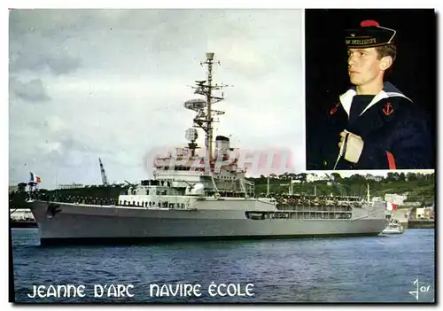 Moderne Karte Bateau Guerre Croiseur Ecole Jeanne d arc MArin