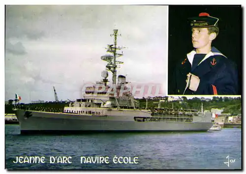 Cartes postales moderne Bateau Guerre Jeanne d Arc Navire ECole AMrin