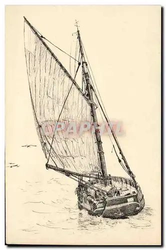 Cartes postales Bateau Bateau de peche