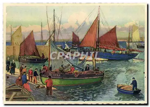 Cartes postales Bateaux de peche