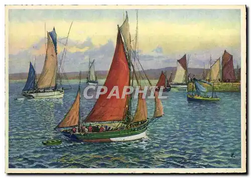 Cartes postales Bateaux de peche