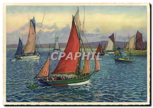 Cartes postales Bateaux de peche