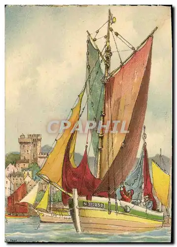 Cartes postales Bateaux de peche