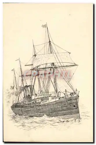 Cartes postales Bateau Guerre Voilier