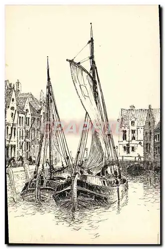 Cartes postales Bateau de peche