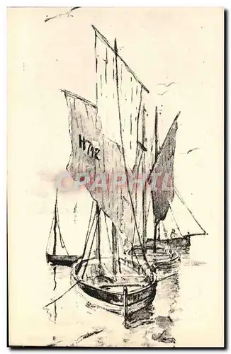 Cartes postales Bateau de peche