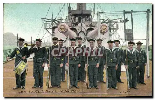 Cartes postales Bateau Le vie du marin La garde Marins