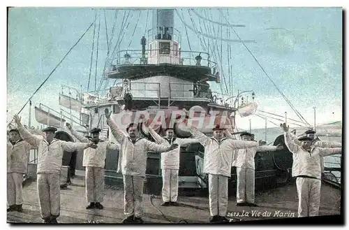 Ansichtskarte AK Bateau La vie du marin Ecole des signaux a bras