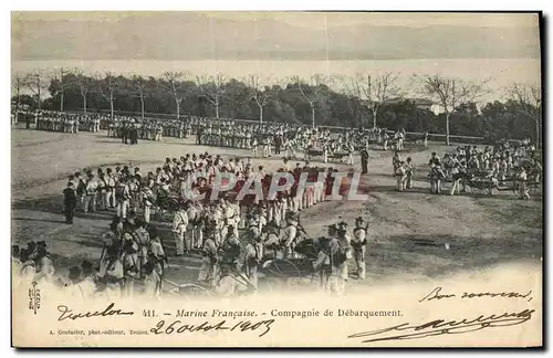 Cartes postales Bateau Compagnie de debarquement