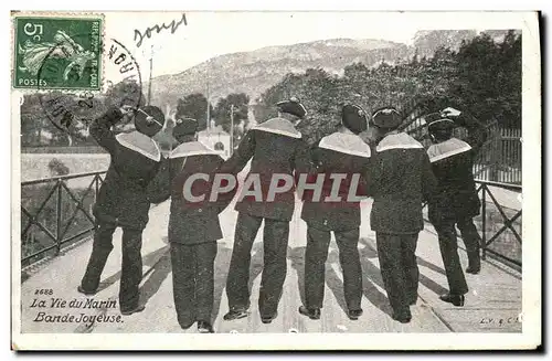 Cartes postales Bateau Guerre La vie du marin Bande joyeuse