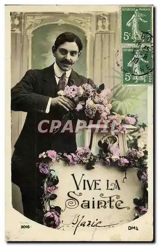 Cartes postales Fantaisie Homme Vive la Sainte marie