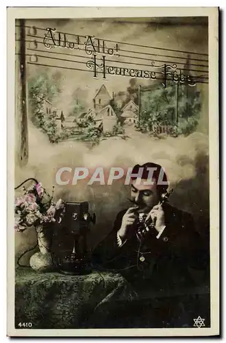 Cartes postales Fantaisie Homme Telephone