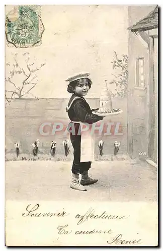 Cartes postales Fantaisie Enfant Patissier