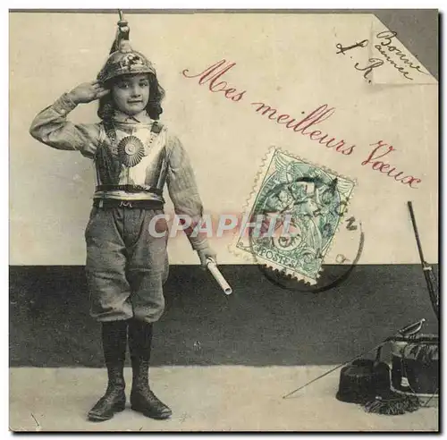 Ansichtskarte AK Fantaisie Enfant Soldat Militaria