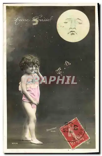 Cartes postales Fantaisie Enfant Lune