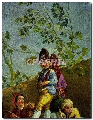 Cartes postales moderne Fantaisie Enfant Goya Enfants jouant aux soldats Militaria