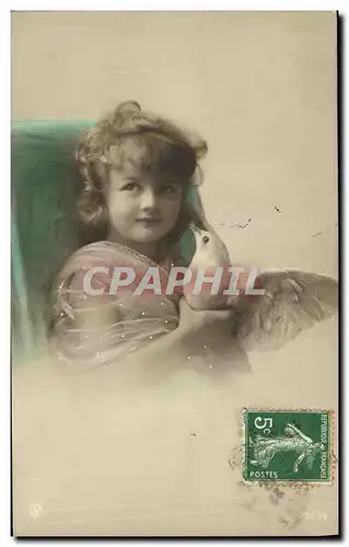 Cartes postales Fantaisie Enfant Colombe