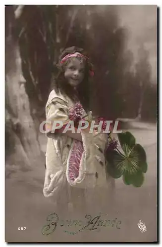 Cartes postales Fantaisie Enfant Trefle