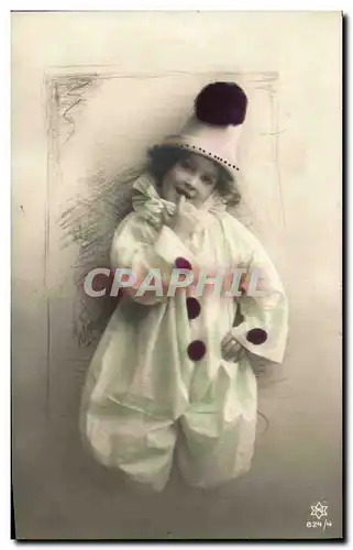 Cartes postales Fantaisie Enfant Pierrot