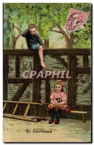 Cartes postales Fantaisie Enfants En detresse