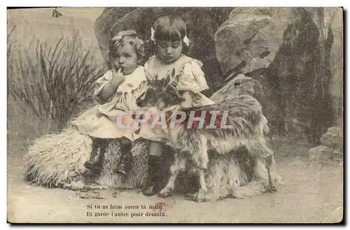 Cartes postales Fantaisie Enfants Chevre