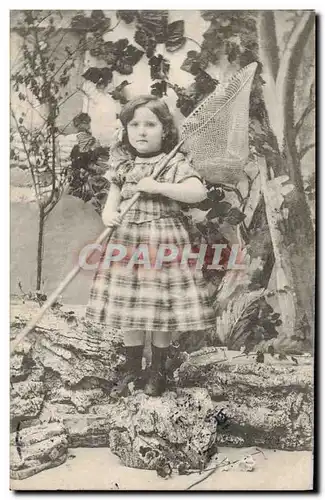 Cartes postales Fantaisie Enfant Peche