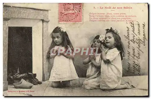 Cartes postales Fantaisie Enfants Le Noel de nos bebes