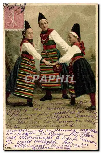 Cartes postales Fantaisie Enfants Folklore