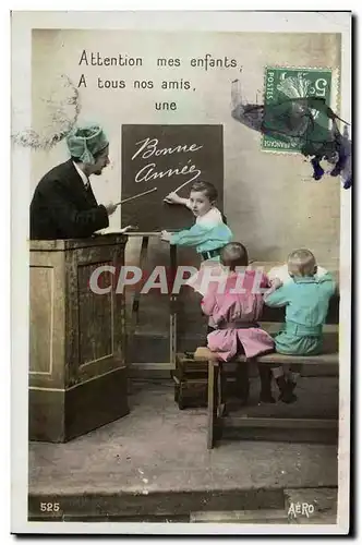 Cartes postales Fantaisie Enfants Maitre d ecole